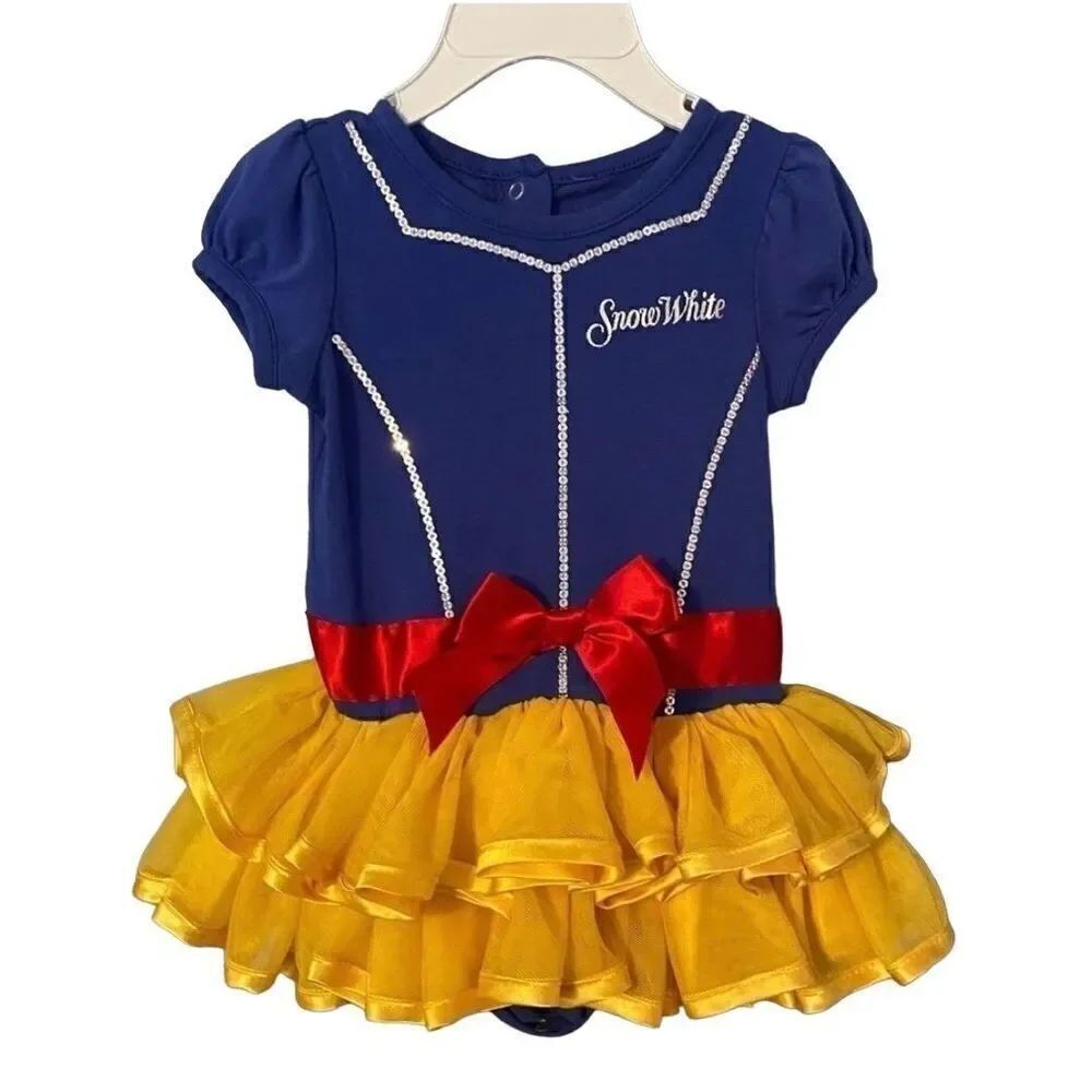 Disney Halloween, baby girl, snow white tutu, onesie, costume, 9/12 M
